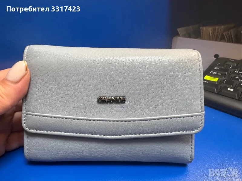 Дамско портмоне от естествена кожа , снимка 1