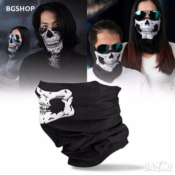 Шал Бандана с череп, снимка 1