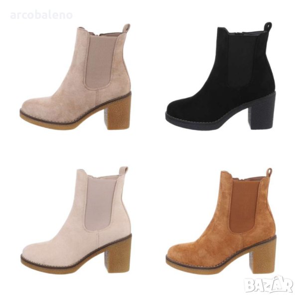 Дамски боти на висок ток, 4цвята, снимка 1