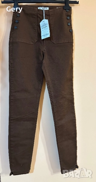 Кафяв дамски панталон Pull & Bear, снимка 1