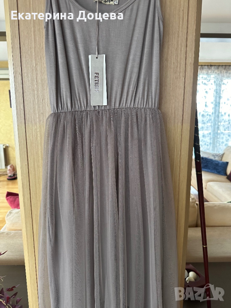 Рокля Фетиш в сиво, снимка 1