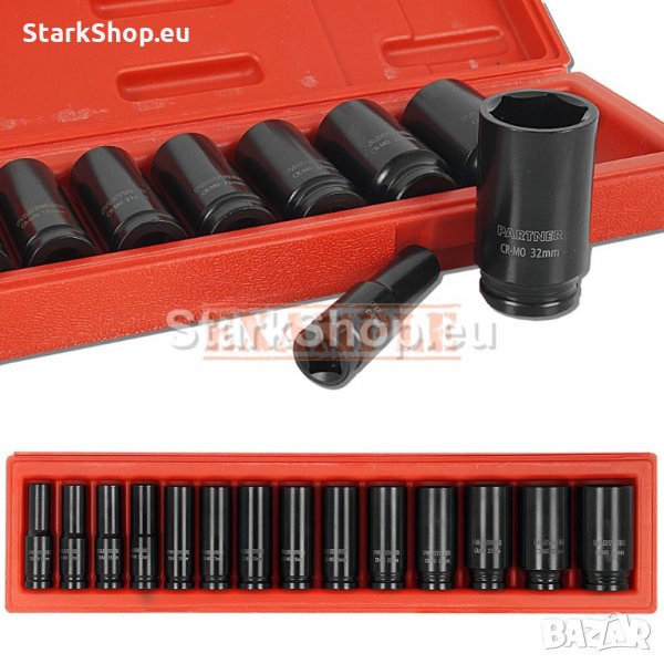 Професионални Ударни Вложки Parnter 14 броя 1/2, снимка 1