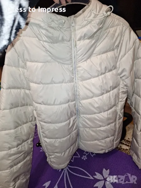 Дамско яке Bershka, М крем, снимка 1