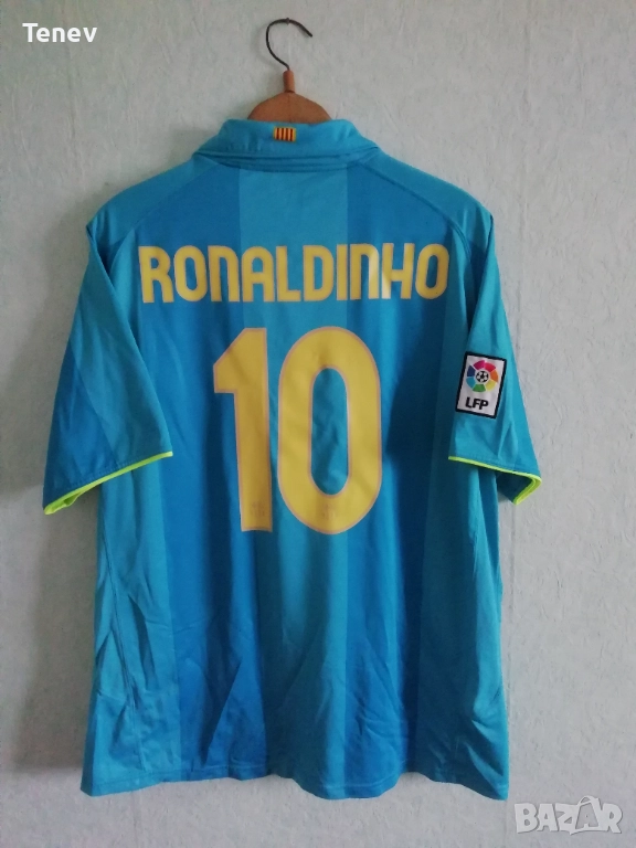Barcelona Ronaldinho 2007 2008 Away Nike оригинална тениска фланелка Барселона Роналдиньо екип 2XL, снимка 1