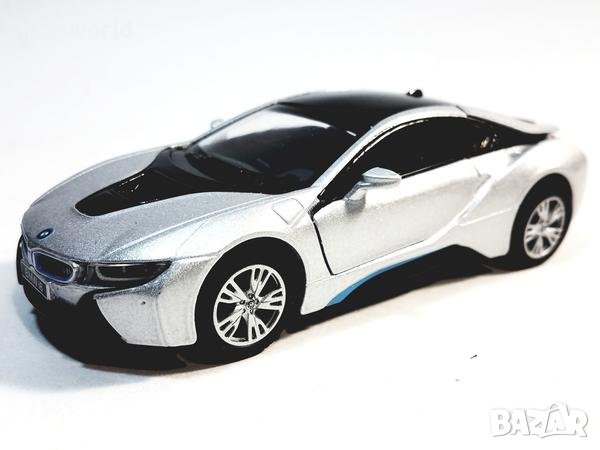 BMW i8 - мащаб 1:36 на KINSMART модела е нов без опаковка, снимка 1