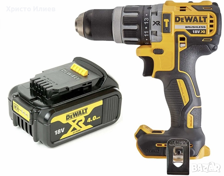 DeWALT Акумулаторен Ударен Безчетков Винтоверт 70Nm 18V Батерия Li-Ion 4Ah 1бр. Зарядно, снимка 1