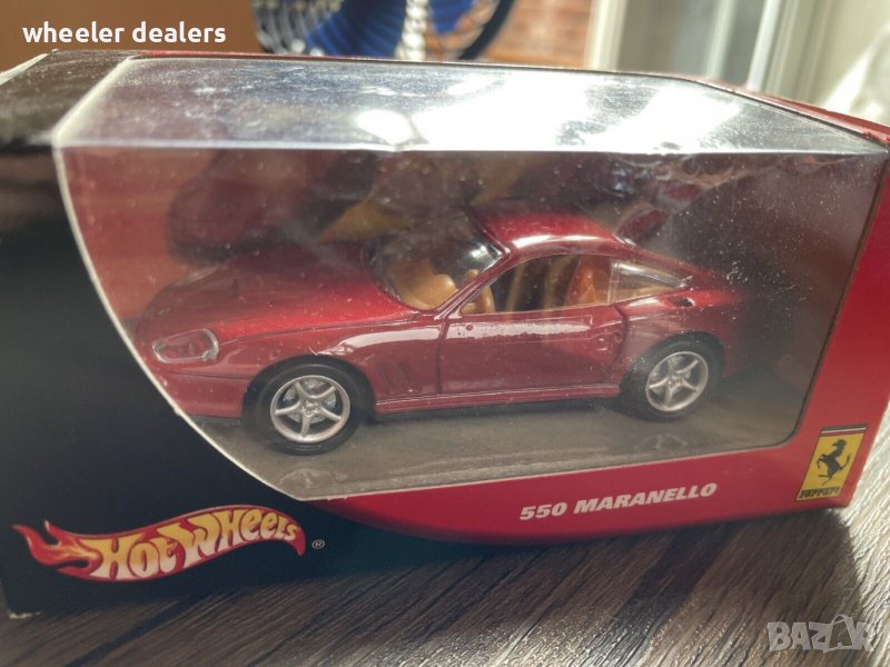 Метална количка Hot Wheels Ferrari 550 Maranello 1/43, снимка 1