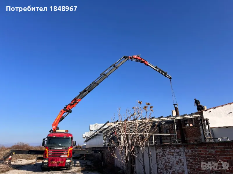 Камион с кран, автокран , снимка 1