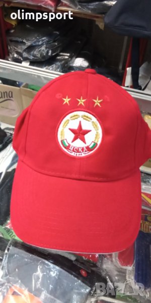 шапка с козирка цска​ нова универсален размер с лепка материя памук, снимка 1