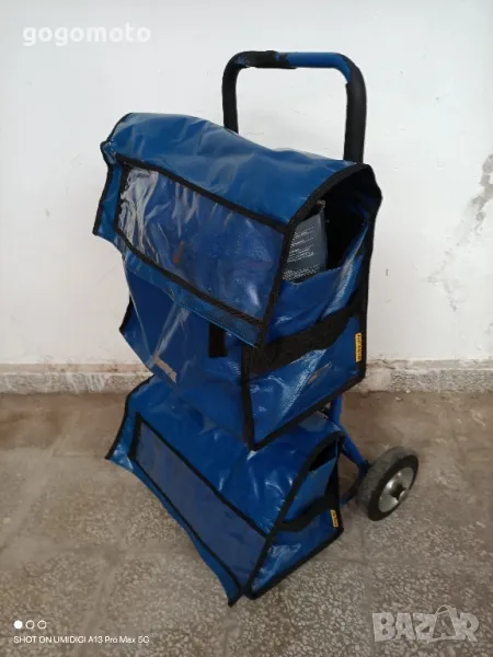 Яка, здрава шаранджийска товарна количка за рибари, за такъми, инструменти и ..., снимка 1