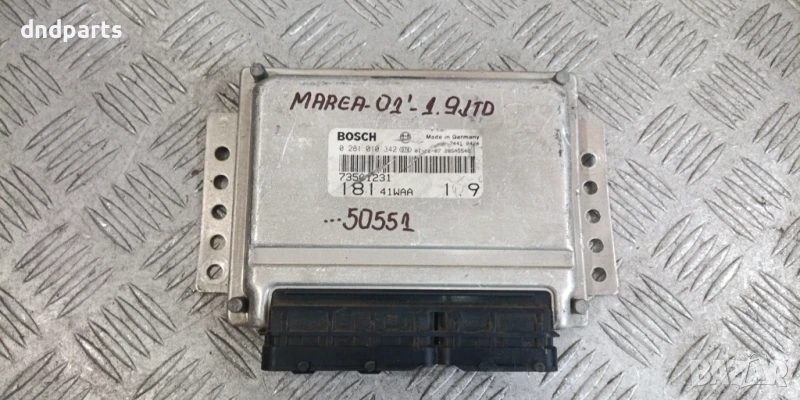 Компютър Fiat Marea 1.9JTD 2001г. 0281010342, снимка 1