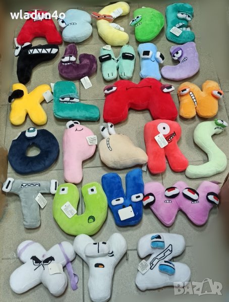 Плюшени БУКВИ -ЦИФРИ;ключодържатели Букви - 7лв, снимка 1