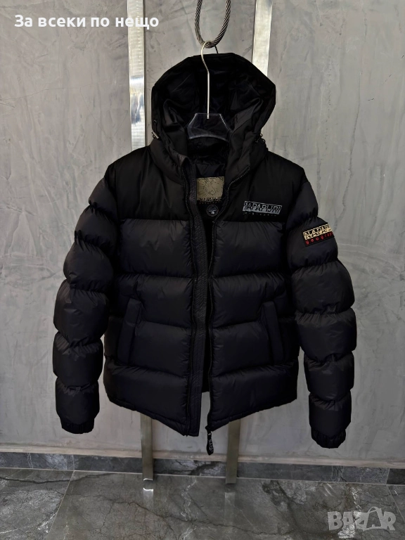 Napapijri Мъжко Черно Зимно Яке С Качулка Код A. Style-10, снимка 1