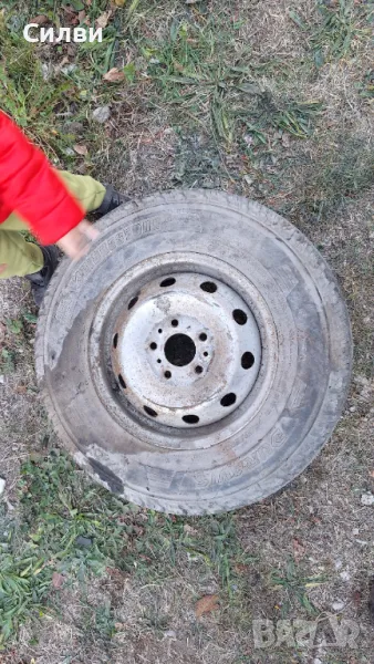 Единична бусова джанта  15” 5x118, 7J, ЕТ68 с перфектна гума 225/70 R15 за Бус Пежо Ситроен Фиат, снимка 1