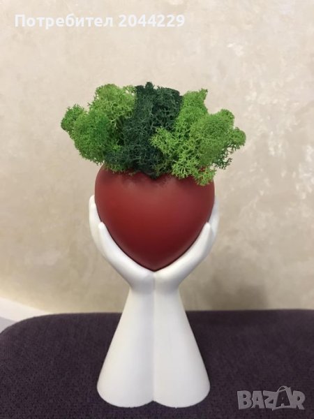 Статуетка със скандинавски мъх , снимка 1