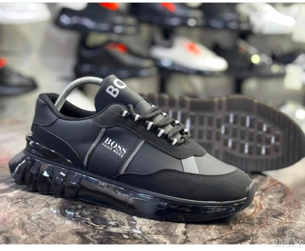 Hugo Boss Черни Мъжки Маратонки , снимка 1