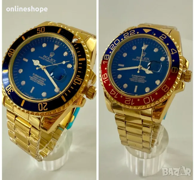 Часовник Rolex Submariner - Gold / Pepsi, снимка 1