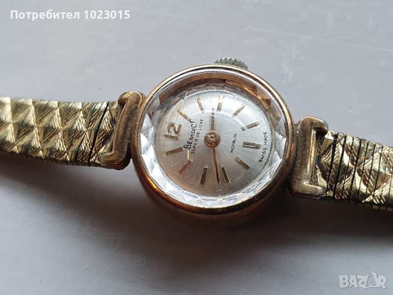 Страхотен дамски механичен швейцарски часовник Benedict, снимка 1