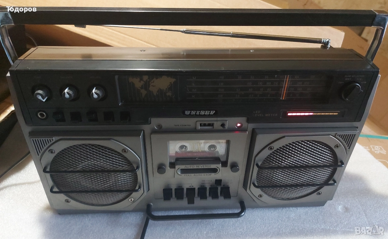 Unisef TU-7000 Auto Reverse Radio Cassette Recorder , снимка 1
