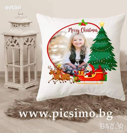 Коледна възглавничка с Ваша снимка, снимка 1