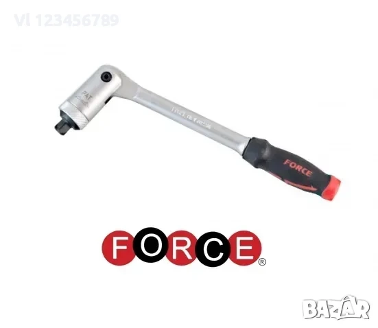 Тресчотка 1/4” с чупеща глава,72 зъба, FORCE, снимка 1