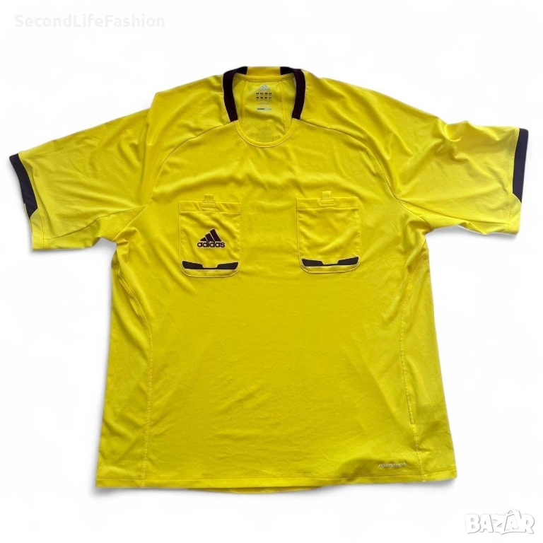 Мъжка футболна фланелка Adidas съдийска 2012 жълта размер 2XL, снимка 1