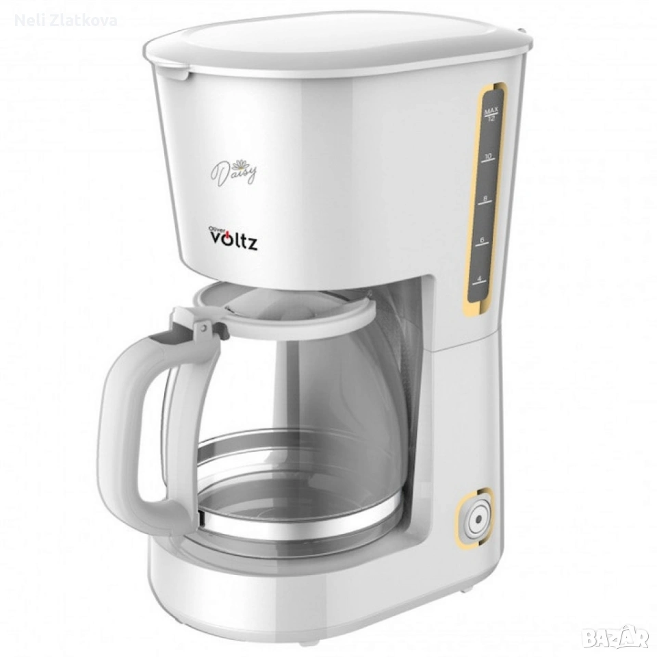 Кафемашина Oliver Voltz Daisy, 700W, 1.25 л, Светлинен индикатор, снимка 1