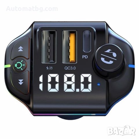 FM трансмитер Automat, MP3 плейър, 2 USB, 5V, 0.8A, Черен, снимка 7 - Аксесоари и консумативи - 39673337
