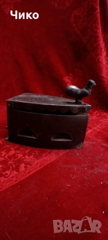 Стара чугунена ютия на въглища , снимка 7 - Антикварни и старинни предмети - 52442983