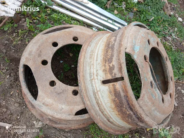 Железни джанти за камион, снимка 3 - Гуми и джанти - 49475645