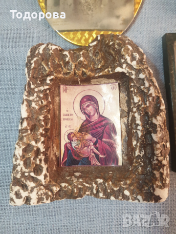 Лот 7- стари домашни икони -  5 броя, снимка 3 - Антикварни и старинни предмети - 44629907