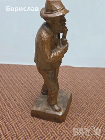 Дървена статуетка, снимка 6 - Статуетки - 55849296