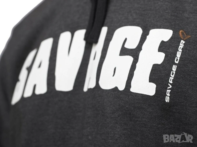 Суитшърти Savage Gear Logo Hoodie – #M, L, XXL, снимка 2 - Суичъри - 54253333