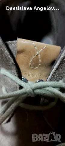 Дамски боти Calvin Klein от естествена кожа 39, снимка 7 - Дамски боти - 47981560