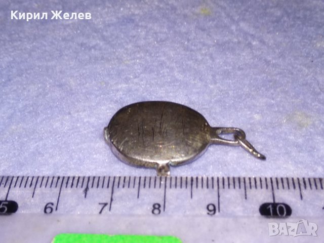 СТАРА СРЕБЪРНА ВИСУЛКА от МЕДАЛЬОН СРЕБРО 925 с ГНЕЗДО за ВГРАЖДАНЕ на СКЪПОЦЕНЕН КАМЪК 34462, снимка 4 - Антикварни и старинни предмети - 39318955