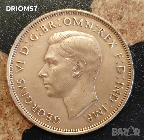 Монети Великобритания-3 бр.› Крал Джордж VI (1945-1948), снимка 4 - Нумизматика и бонистика - 51474483