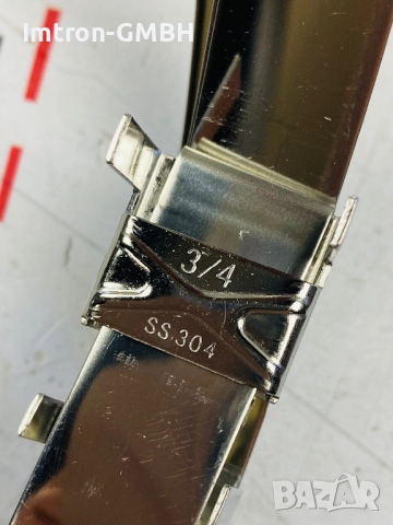 Стойка – скоба за стълб за монтаж на камери от  хром- никел 150mm x 20mm, снимка 3 - Други - 51440490