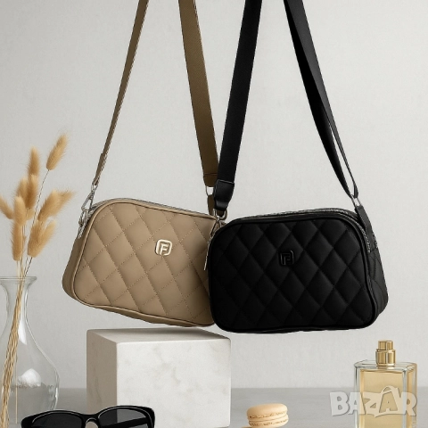 Капитонирана дамска чанта през рамо, снимка 8 - Чанти - 51884594