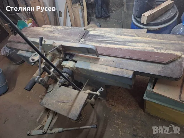 абрихт с бор апарат цена 560 евро  с 4 ножа е (в момента на него са 2) -трифазен мотор , не пише мощ, снимка 5 - Циркуляри - 55730179