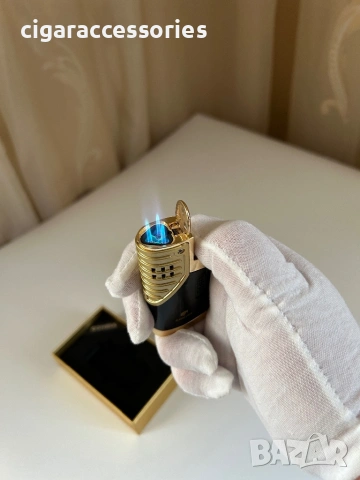 Cohiba луксозна запалка с 3 пламъка и вграден пънч, снимка 3 - Запалки - 53152639