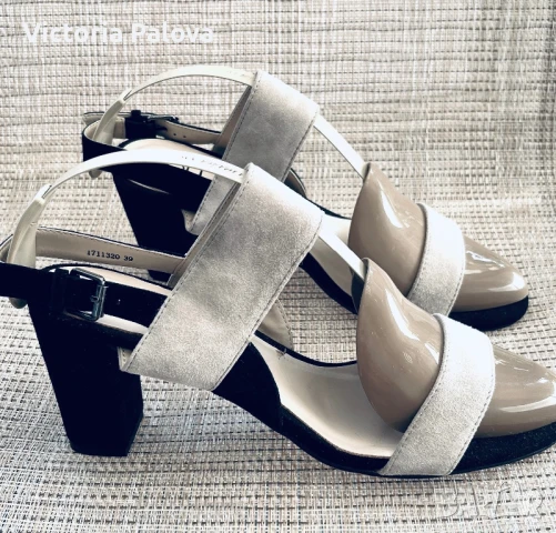 Скъпи елегантни сандали DI LAURO Италия, снимка 5 - Сандали - 51045049