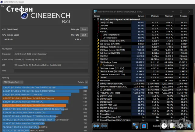 AMD Ryzen 5 4500, снимка 6 - Процесори - 56485826