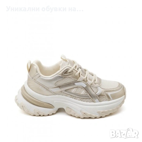 Дамски маратонки в златист цвят, снимка 2 - Маратонки - 53379171