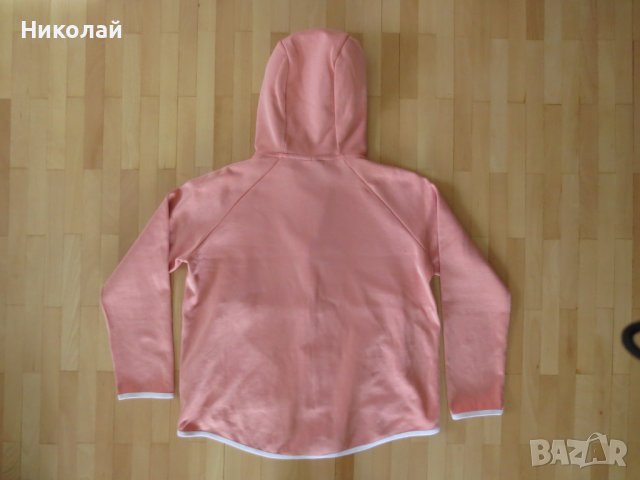 Nike Tech Fleece Cape Women's Pink Hoodie Full Zip, снимка 3 - Суичъри - 38100888