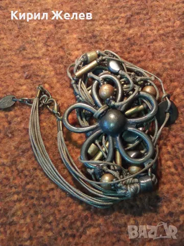 ФЛОРАЛНА ВИНТИДЖ АРТ СТИЛ ОГЪРЛИЦА ХЕНД МЕЙД УКРАШЕНИЕ МАРКОВА 47352, снимка 11 - Колиета, медальони, синджири - 47284528