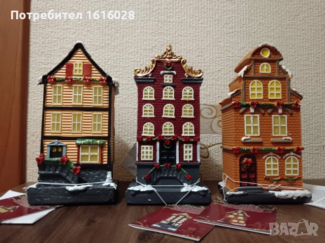 Нови LED светещи Къщи за изграждане на Коледни селца., снимка 7 - Ракли - 51007657