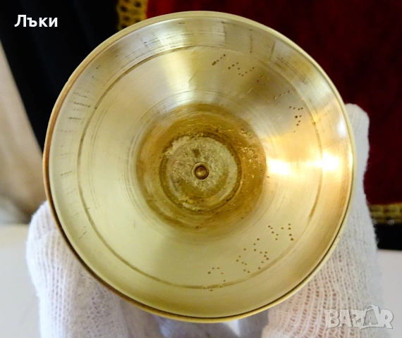 Бронзова ваза за една роза,клетъчен емайл,печат. , снимка 5 - Вази - 54168453