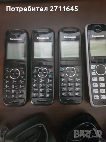 Panasonic DECT безжичен телефон, секретар, 5 слушалки, снимка 2 - Стационарни телефони и факсове - 38915498