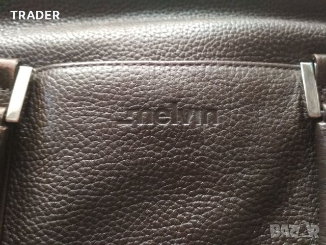 Бизнес пътна чанта лаптоп таблет MELVIN, тъмно кафява , снимка 3 - Чанти - 33897004
