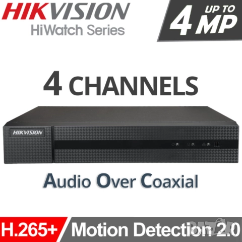 Hikvision HWD-6104MH-G4(E) HiWatch™ 5в1 DVR H.265 Pro+ HDTVI/AHD/CVI/CVBS/IP 3K/5MP@12fps 2960x1665